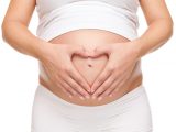 Pregnant woman loving her unborn baby